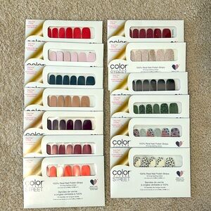 Bundle of 13 color street nails. Never opened.